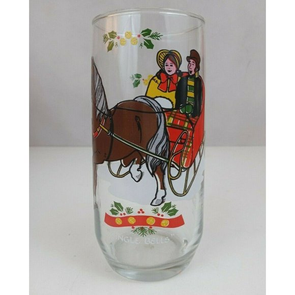 Vintage 1984 Pepsi Christmas Collection "Jingle Bells"  Drinking Glass - Picture 1 of 7